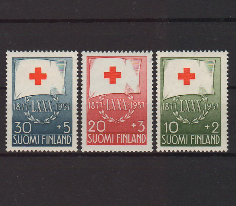 Finland 1957 Red Cross Flag (TIP A) in Stamps Mall