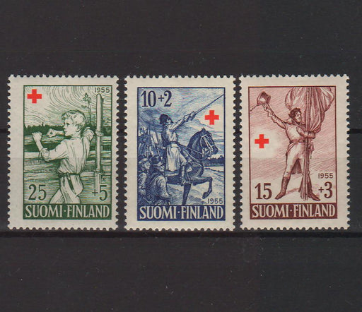 Finland 1955 Tales of Ensign Stal Red Cross (TIP A) in Stamps Mall