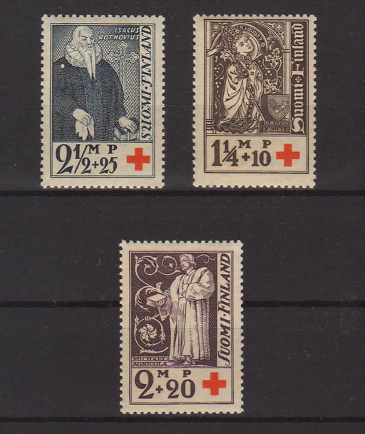 Finland 1933 Tawast, Agricola, Rothovius Red Cross (TIP B) in Stamps Mall