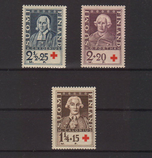Finland 1935 Calonius, Porthan, Chydenius Red Cross (TIP A) in Stamps Mall