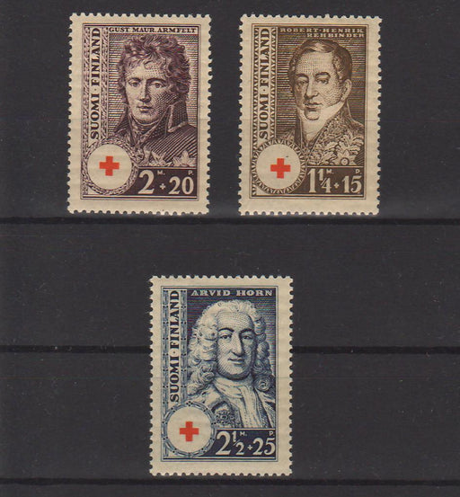 Finland 1936 Rehbinder, Armfelt, Horn Red Cross (TIP B) in Stamps Mall