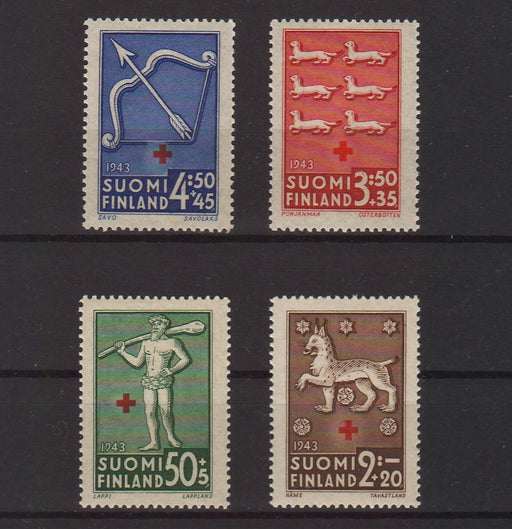 Finland 1943 Coats of Arms Red Cross (TIP A) in Stamps Mall