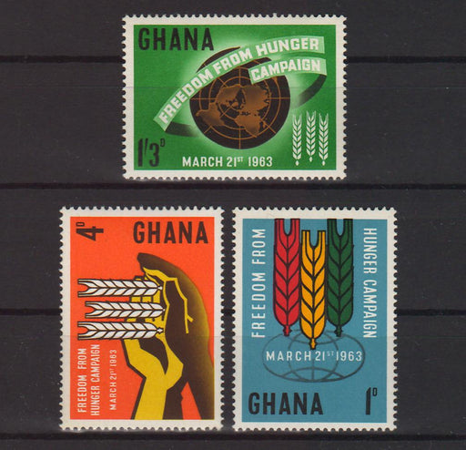 Ghana 1963 Freedom from Hunger Campaign Issue - (TIP A) in Stamps Mall