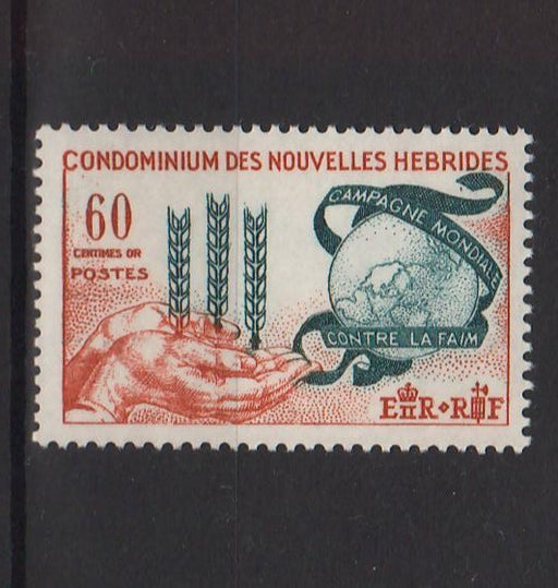 Nouvelles Hebrides 1963 Freedom from Hunger Campaign Issue - (TIP A) in Stamps Mall