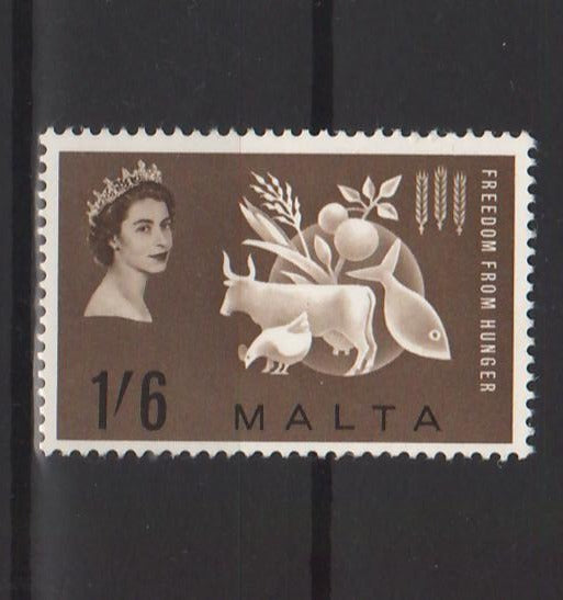 Malta 1963 Freedom from Hunger Campaign Issue - (TIP A) in Stamps Mall