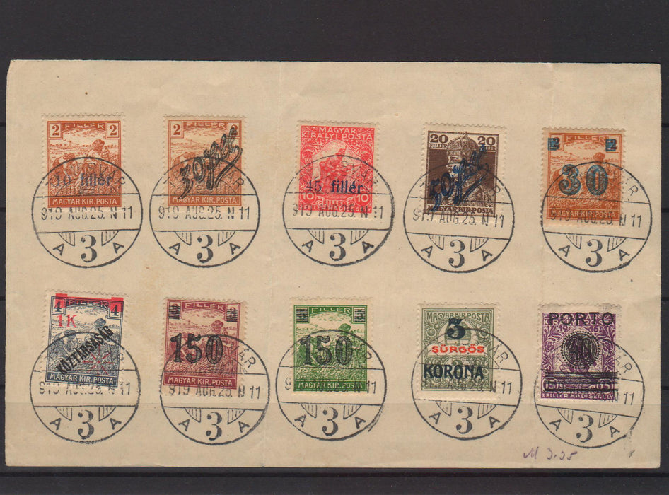 Romania 1919 Selectie Emisiunile Timisoara (TIP C)-Stamps Mall