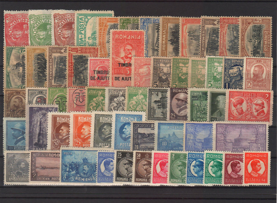 Romania Lot serii deparaiate 1900-1945 (TIP E)-Stamps Mall