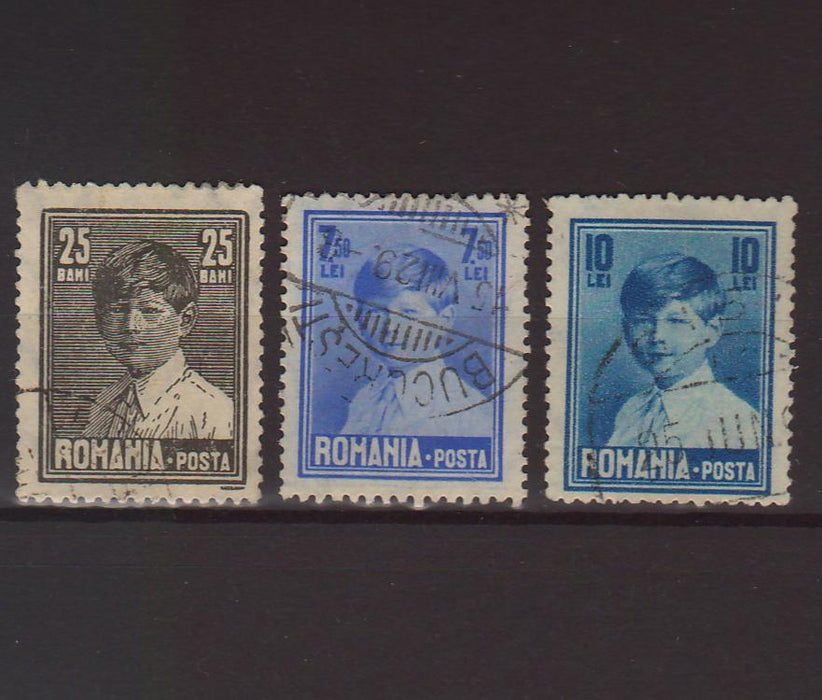 Romania 1928 Mihai I copil format mare cu filigran (TIP A)-Stamps Mall