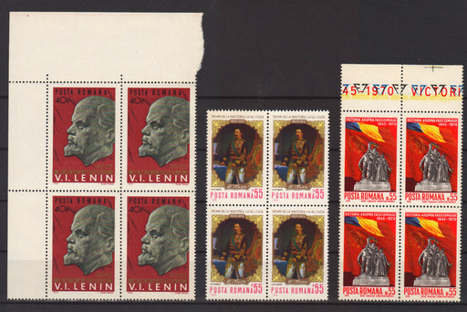 Romania serii in bloc de 4 MNH (TIP A)-Stamps Mall