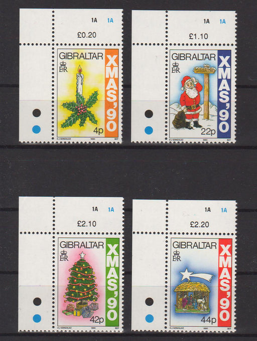 Gibraltar 1990 Christmas c.v. 5.65$ - (TIP A) in Stamps Mall