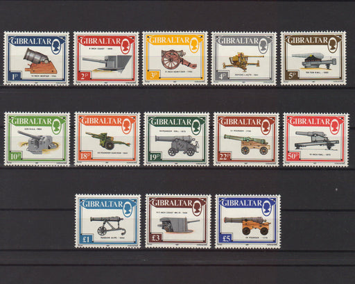Gibraltar 1987 Guns and Artillery c.v. 24.80$ - (TIP A) in Stamps Mall