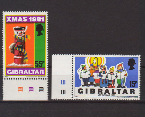 Gibraltar 1981 Christmas c.v. 1.60$ - (TIP A) in Stamps Mall