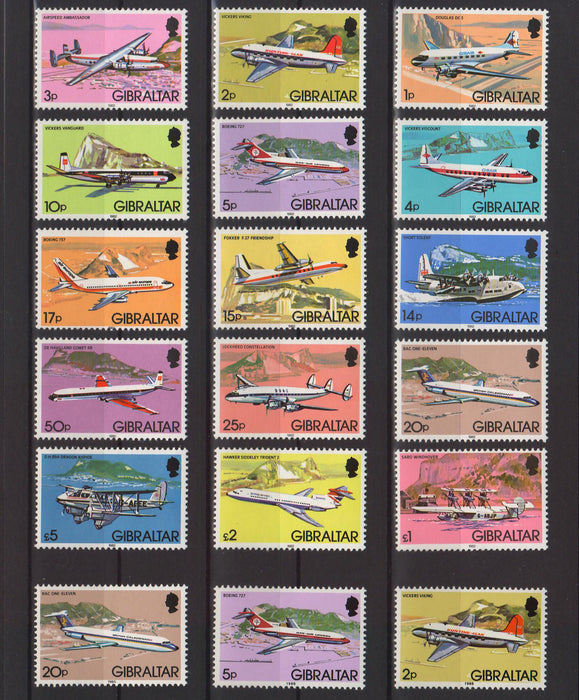 Gibraltar 1982 Airplanes c.v. 45.50$ - (TIP A) in Stamps Mall