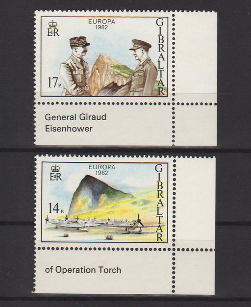 Gibraltar 1982 EUROPA Operation Torch c.v. 0.65$ - (TIP A) in Stamps Mall