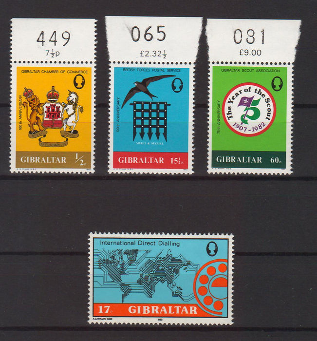 Gibraltar 1982 Chambers of Commerce Centenary c.v. 2.10$ - (TIP A) in Stamps Mall
