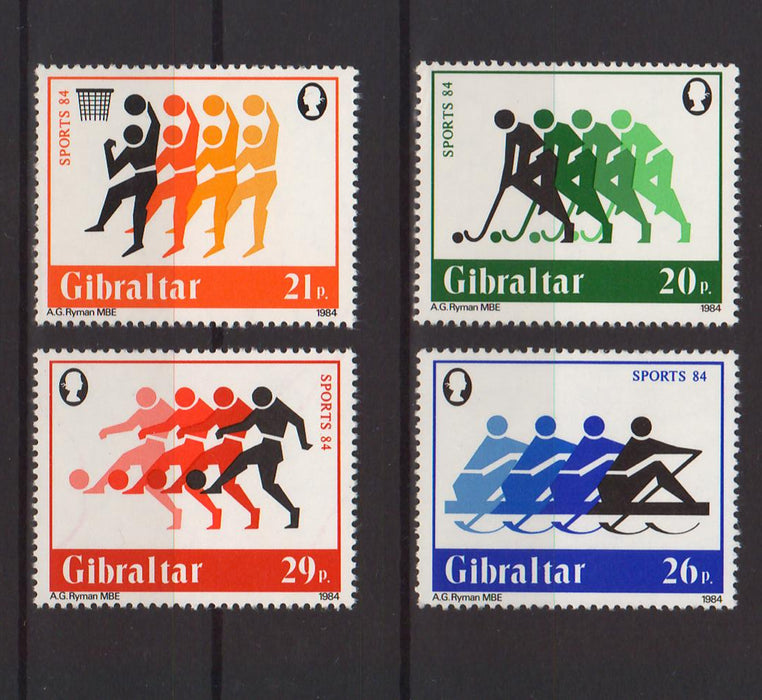 Gibraltar 1984 Sports c.v. 3.10$ - (TIP A) in Stamps Mall