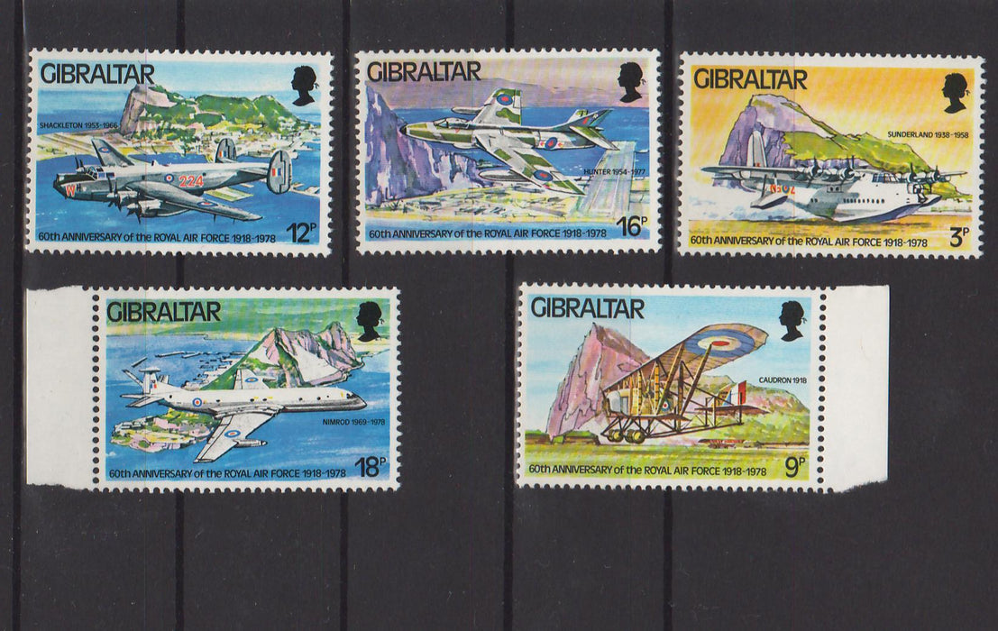 Gibraltar 1978 Royal Air Force, 60th Anniversary c.v. 2.20$ - (TIP A) in Stamps Mall