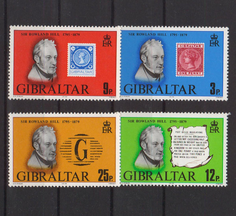 Gibraltar 1979 Sir Rowland Hill c.v. 1.10$ - (TIP A) in Stamps Mall