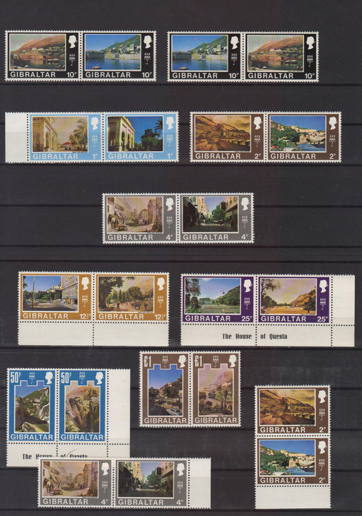 Gibraltar 1971/73/75 Decimal Currency Issue WMK 314 Sideway/Upright, WMK 373 c.v. 50$ - (TIP A) in Stamps Mall