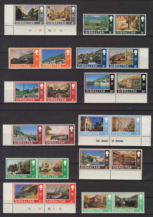 Gibraltar 1971/73/75 Decimal Currency Issue WMK 314 Sideway/Upright, WMK 373 c.v. 50$ - (TIP A) in Stamps Mall