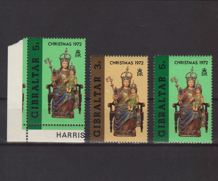 Gibraltar 1972 Christmas Our Lady of Europa c.v. 0.50$ - (TIP A) in Stamps Mall
