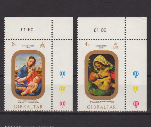 Gibraltar 1974 Christmas c.v. 1.20$ - (TIP A) in Stamps Mall