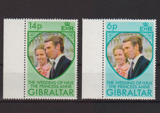 Gibraltar 1973 Princess Anne Wedding Issue c.v. 0.70$ - (TIP A) in Stamps Mall