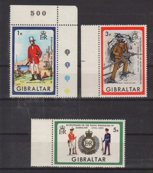 Gibraltar 1972 Bicentenary of the Royal Engineers in Gibraltar c.v. 1.90$ - (TIP A) in Stamps Mall