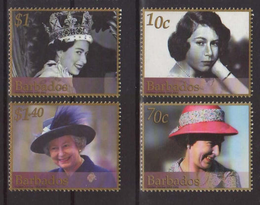 Barbados 2002 Reign of Queen Elizabeth II, 50th Anniversary c.v. 5.75$ - (TIP A) in Stamps Mall