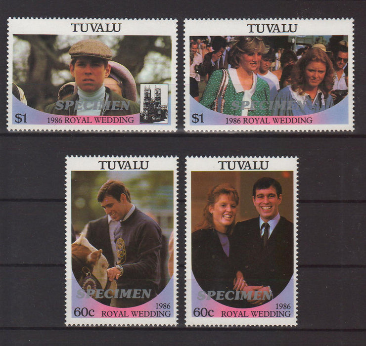 Tuvalu 1986 Wedding of Prince Andrew and Sarah Ferguson SPECIMEN - (TIP A)