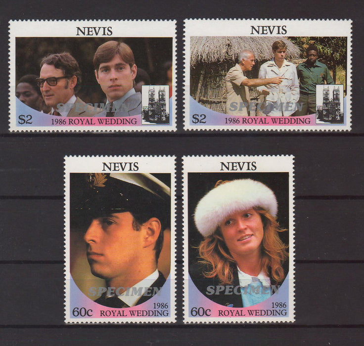 Nevis 1986 Wedding of Prince Andrew and Sarah Ferguson SPECIMEN - (TIP A) in Stamps Mall