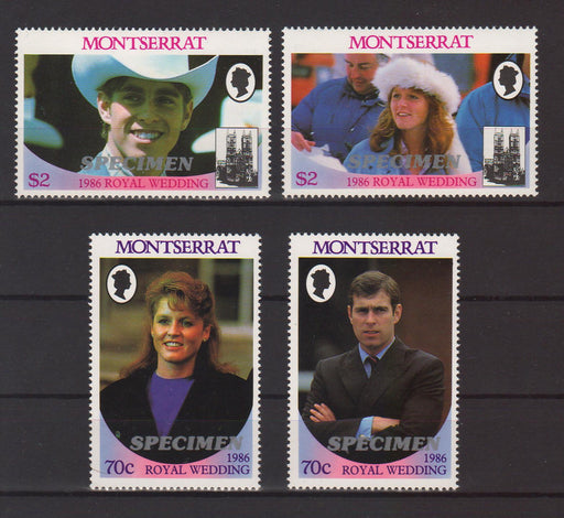 Montserrat 1986 Wedding of Prince Andrew and Sarah Ferguson SPECIMEN - (TIP A) in Stamps Mall