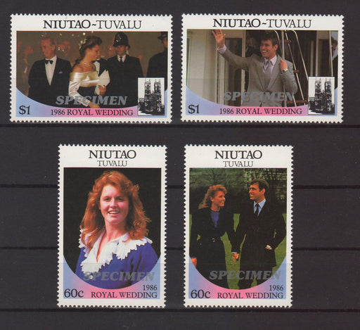 Niutao Tuvalu 1986 Wedding of Prince Andrew and Sarah Ferguson SPECIMEN - (TIP A) in Stamps Mall