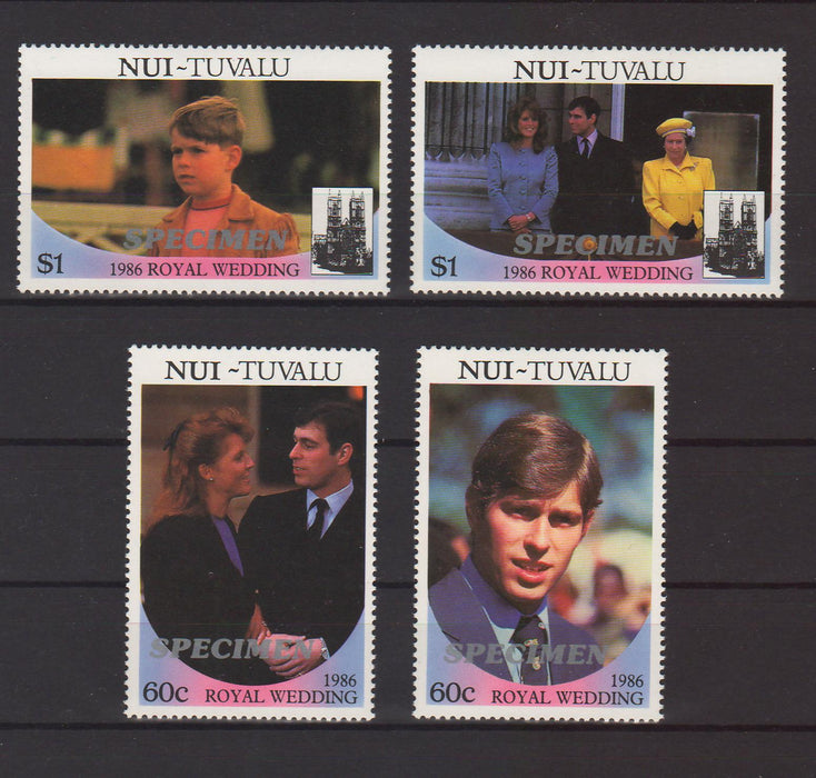 Nui Tuvalu 1986 Wedding of Prince Andrew and Sarah Ferguson SPECIMEN - (TIP A) in Stamps Mall