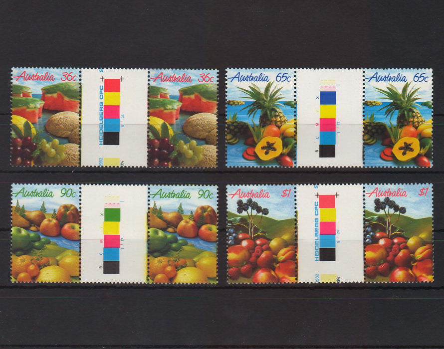 Australia 1987 Fruits pairs cv. 11.40$ - (TIP A) in Stamps Mall
