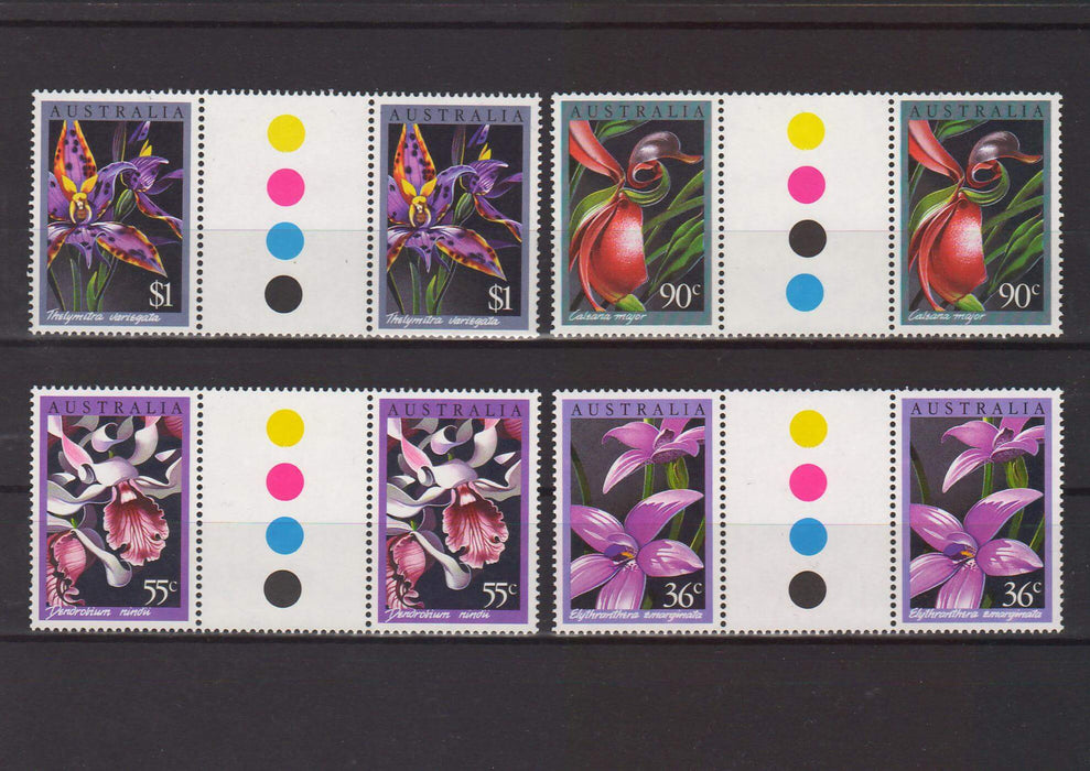 Australia 1986 Orchids pairs cv. 12.00$ - (TIP A) in Stamps Mall