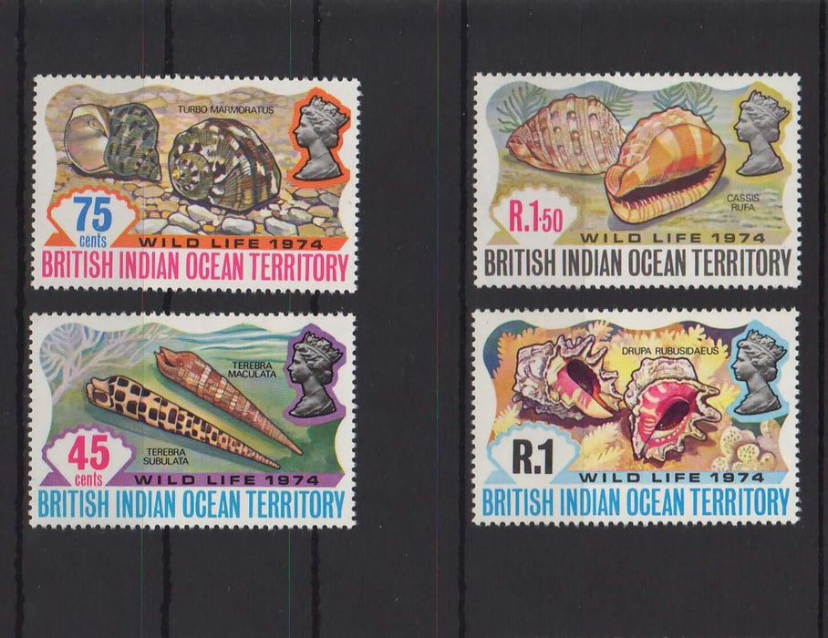 British Indian Ocean Territory 1974 Sea Shelles cv. 12.50$ - (TIP A) in Stamps Mall
