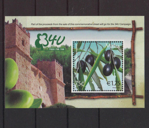 Malta 2007 Fruits souvenir sheet c.v. 5.00$ - (TIP A) in Stamps Mall