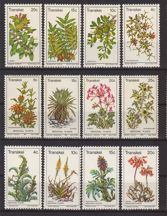 Transkei 1977/78/81 Medicinal Plants cv. 12.00$ - (TIP A)