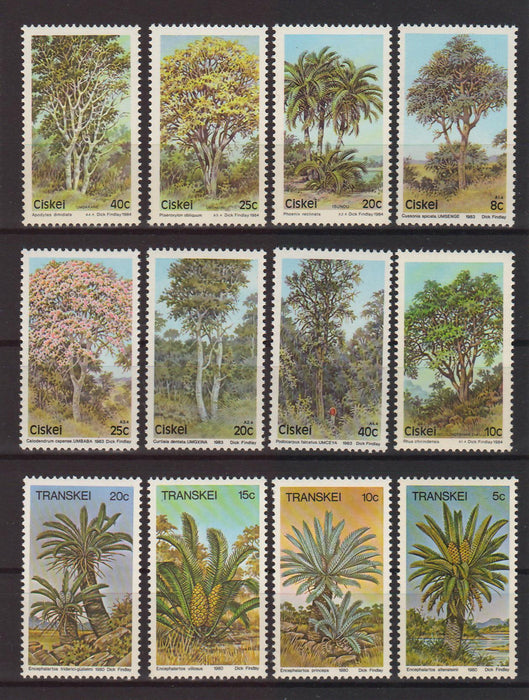 Transkei/Ciskei 1980/83/84 Trees cv. 10.00$ - (TIP A)