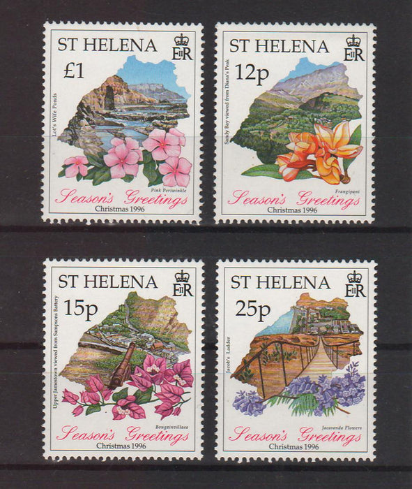 St. Helena 1996 Christmas Flowers cv.  8.00$ - (TIP A)