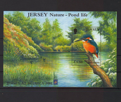 Jersey 2001Marine Life Belgica emblem cv. 6.00$ - (TIP A) in Stamps Mall