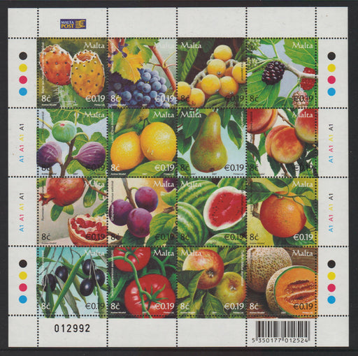 Malta 2007 Fruits cv. 8.00$ - (TIP A) in Stamps Mall