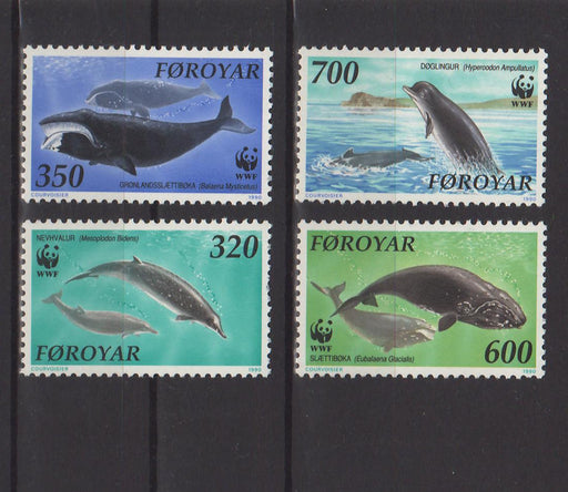 Faroe Islands 1990 World Wildlife Fund Whales cv. 13,00$ - (TIP A) in Stamps Mall