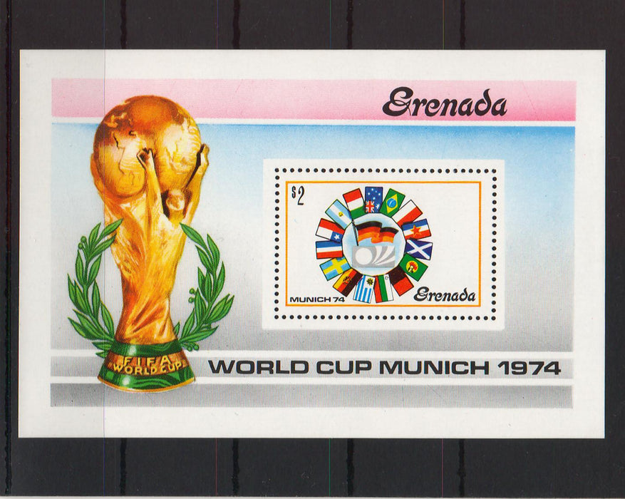Grenada 1974 Sports Soccer World Cup Munich c.v. 1.75$ - (TIP A) in Stamps Mall