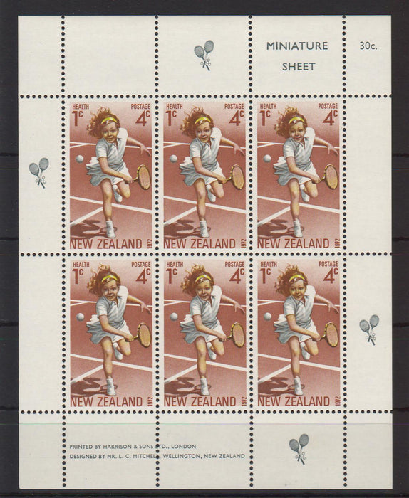 New Zealand 1972 Sports Tennis c.v. 21.00$ - (TIP A) in Stamps Mall