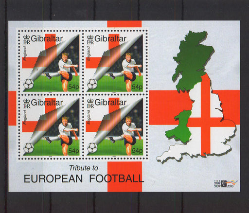 Gibraltar 2000 Sports European Soccer c.v. 13.50$ - (TIP A) in Stamps Mall