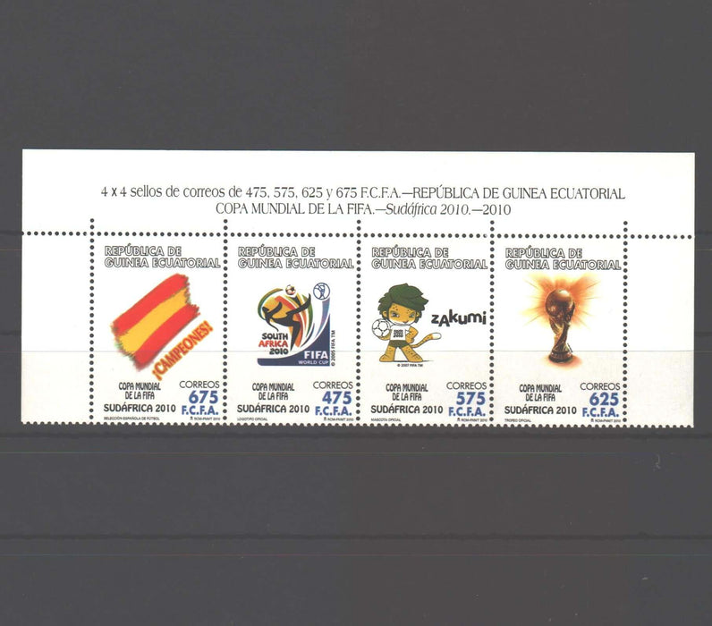 Equatorial Guinea 2010 Sport World Cup Soccer South Africa c.v. 9.75$ - (TIP A)