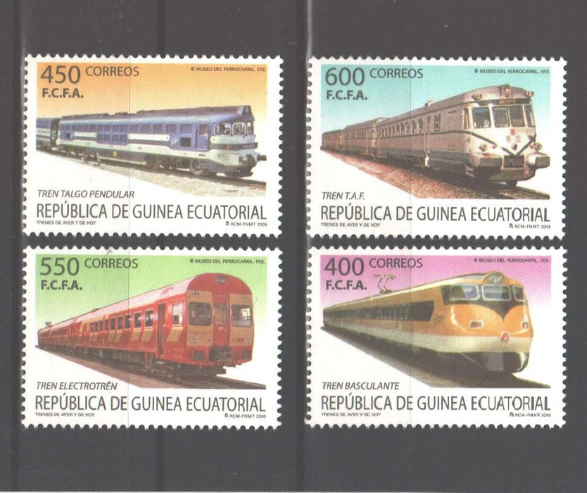 Equatorial Guinea 2005 Trains c.v. 9.00$ - (TIP A)