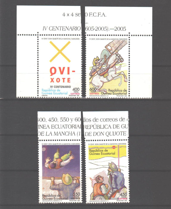 Equatorial Guinea 2005 Publication of Don Quixote c.v. 9.00$ - (TIP A)